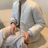 Men's Winter Casual Cropped Jacket, Slim Fit Crewneck Zipper Coat, Short Bomber Outerwear