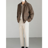 Men's Loose Lapel PU Leather Jacket