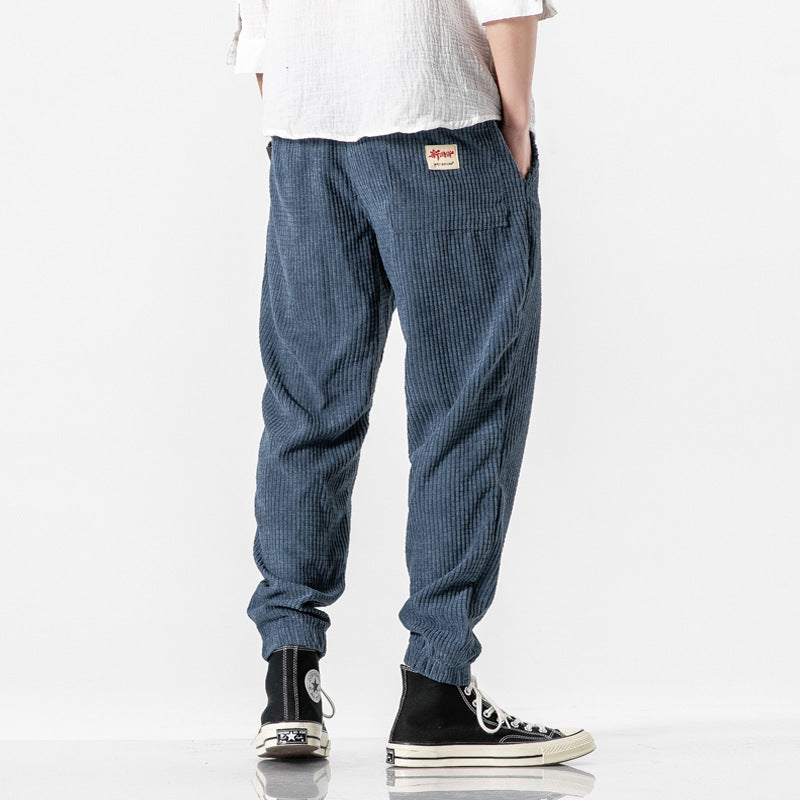 Men's Japanese Casual Corduroy Pencil Pants
