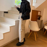 Men's Short PU Leather Motorcycle Jacket, Casual Biker Coat, Faux Leather Moto Jacket