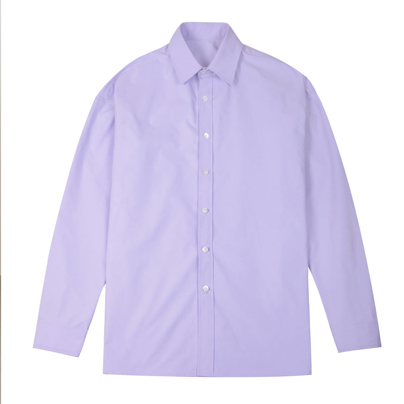 Men's Vintage Purple Back Slit Thin Shirt
