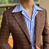 Men's Slim Fit Long Sleeve Striped Shirt