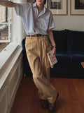 Japanese Retro Striped Loose Casual Shirt