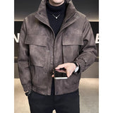 Stand-up Collar Casual Large Pocket American Retro Thick Winter Coat