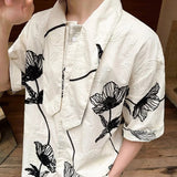 3D Jacquard Embroidery Bowtie Design Short-Sleeve Shirt
