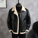 Short Loose Spliced Thickened Jacket
