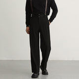 Korean Retro Straight-leg Casual Trousers