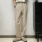 Korean Style Straight-leg Casual Trousers