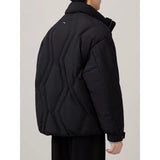 Casual White Duck Down Stand-up Collar Short Down Jacket
