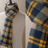 Men's British Retro Plaid Thickened Scarf