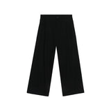 Casual Drape Straight Suit Trousers