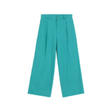 Casual Drape Straight Suit Trousers