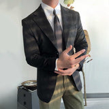 Slim Fit Vintage Suede Blazer