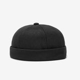 Brimless Solid Color Cuffed Hat