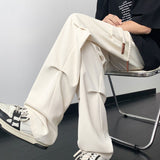 Straight Leg Drawstring Loose Casual Drape Pants