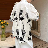 3D Jacquard Embroidery Bowtie Design Short-Sleeve Shirt