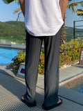 Straight Loose Drape Wide-leg Ice Silk Pants