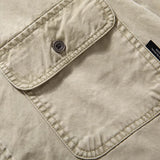 Men's Vintage Loose Fit Lapel Shirt, Casual Button Down Top, Retro Long Sleeve