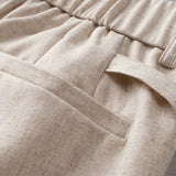 Breathable Linen-Feel Casual Dress Shorts