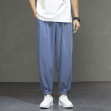 Men's Casual Loose Elastic Waist Sports Ninth Pants