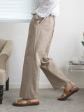 Cotton and Linen Loose Casual Wide-leg Pants