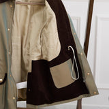 British Vintage Gradient Twill Gabardine Cotton Blend Waterproof Jacket