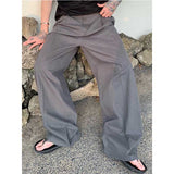 Casual Drape Straight Suit Trousers