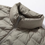 Men's Lightweight Stand Collar Coat, Casual Spring Fall Jacket, Everyday Outerwear