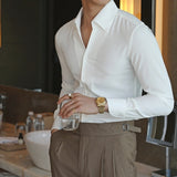 Men's Business Casual Slim Lapel Shirt