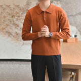 Solid Color Vintage Lapel Sweater