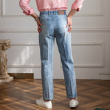 Mens Vintage Jeans Straight Leg Lounge Pants