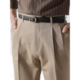 Leather Casual Men's Belt with Pin Buckle