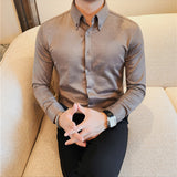 Men's Slim Casual Suit Collar Thickened Bottoming Shirt