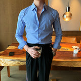 Men's Gentleman Business Casual Striped Slim Fit Shirt