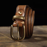 Top-grain Cowhide Genuine Leather Belt