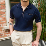 Lapel Knitted POLO Shirt