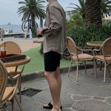 Loose-Fit Long-Sleeve Linen Shirt