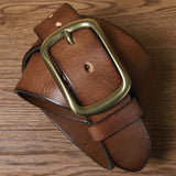 Vintage Handmade Pleated Pin Buckle Belt
