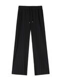 Ice Silk Loose Pleated Drape Wide-leg Pants