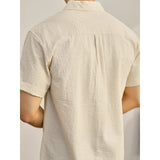 Men's Striped Short-sleeved Shirt