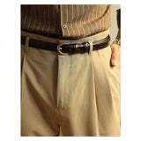 Leather Casual Men's Belt with Pin Buckle