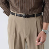 Leather Casual Men's Belt with Pin Buckle