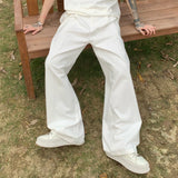 Casual Drape Straight Suit Trousers