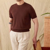 Lyocell Breathable Casual Round Neck T-shirt