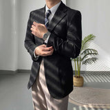 Slim Fit Vintage Suede Blazer