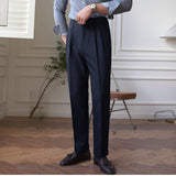 Men's Business Casual Straight Trousers