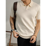Cool-feel Knitted Blend Casual Polo Shirt