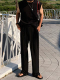 Straight Loose Drape Wide-leg Ice Silk Pants