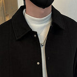 American Slim-fit Wool Lapel Jacket