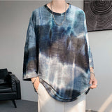 Wrinkle Tie-dye Half-sleeve T-shirt